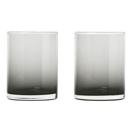Sklenice na vodu MERA 220 ml, sada 2 ks, kouřová, sklo, Blomus