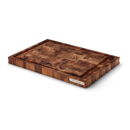 Prkénko na krájení 42,5 x 29 cm, hnědá, akátové dřevo, Continenta