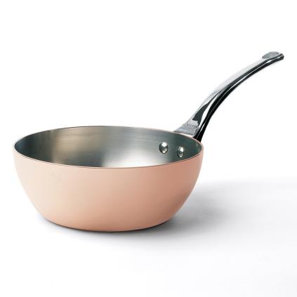 Kónická zaoblená měděná pánev na indukci O 20 cm Prima Matera de Buyer