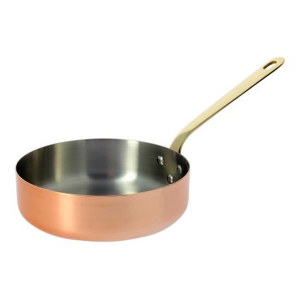 Měděná pánev na soté s bronzovou rukojetí O 24 cm Inocuivre de Buyer
