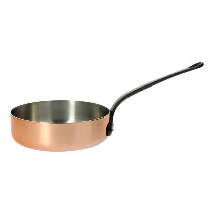 Měděná pánev na soté s litinovou rukojetí O 16 cm Inocuivre de Buyer