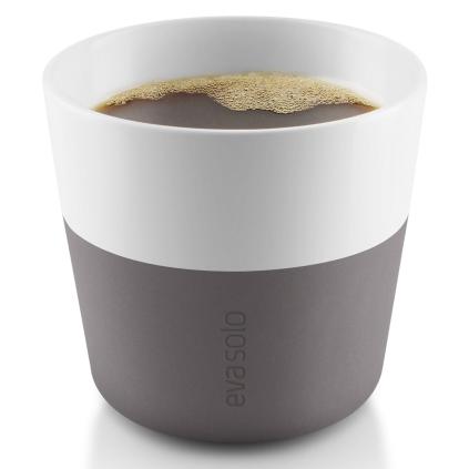 Termohrnek 230 ml, sada 2 ks, na kávu Lungo, šedá, Eva Solo