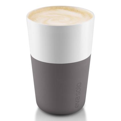 Termohrnek 360 ml, sada 2 ks,  na café latte, šedá, Eva Solo