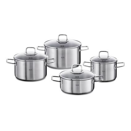 Sada hrnců VISEO, sada 4 ks, nerez, Fissler