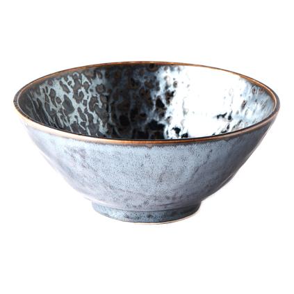 Jídelní mísa BLACK PEARL 20 cm, 800 ml, černá, keramika, MIJ