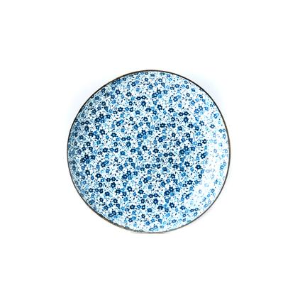 Jídelní talíř BLUE DAISY 23 cm, MIJ
