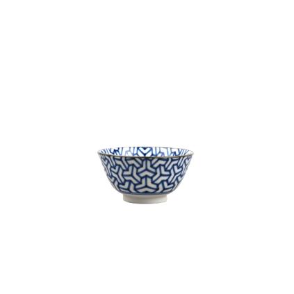 Jídelní miska HERRINGBONE INDIGO IKAT 13 cm, 350 ml, MIJ