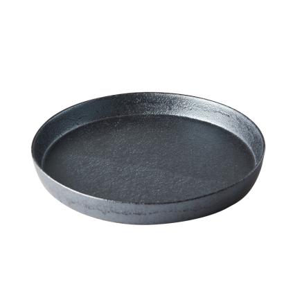 Jídelní talíř CRAFT 26 cm, s vysokým okrajem, černá, MIJ