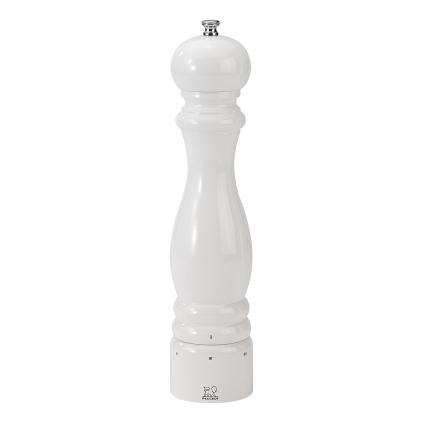 Mlýnek na pepř bíle lakované bukové dřevo 30 cm PARIS uSelect Peugeot