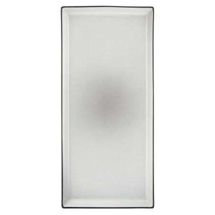 Servírovací talíř EQUINOXE 32,5 x 15 cm, pepřová bílá, REVOL
