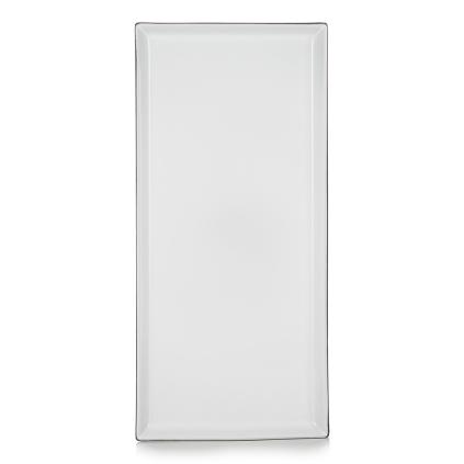 Servírovací talíř EQUINOXE 32,5 x 15 cm, bílá White Cumulus, REVOL