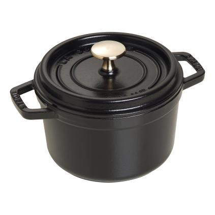 Hrnec 16 cm, 1,2 l, černá, litina, Staub