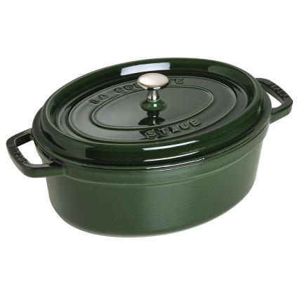 Hrnec 5,4 l, oválný, bazalková, litina, Staub