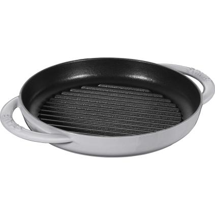 Grilovací pánev 30 cm, grafitově šedá, litina, Staub