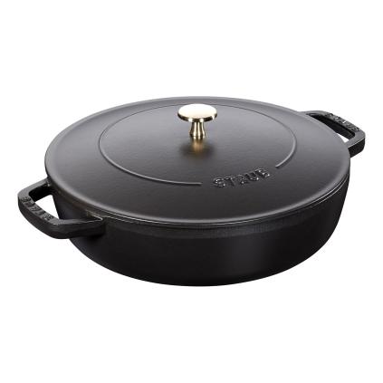 Kastrol CHISTERA 24 cm, 2,4 l, černá, litina, Staub