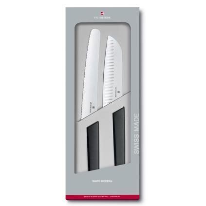 Sada nožů SWISS MODERN, sada 2 ks, černá, Victorinox