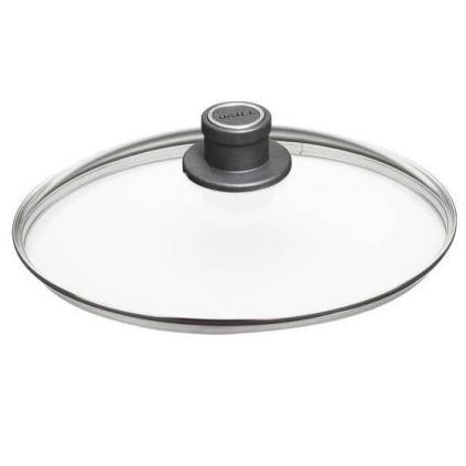 Poklice 32 cm, s plastovým úchytem, sklo, WOLL