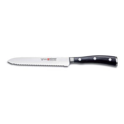 Univerzální nůž CLASSIC IKON 14 cm, se zoubkovaným ostřím, WÜSTHOF