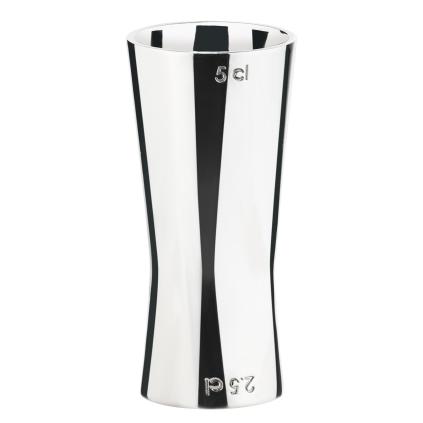 Barmanská odměrka ROCKS 25 / 50 ml, stříbrná, nerezová ocel, Zone Denmark