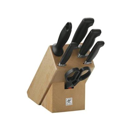 Sada nožů FOUR STAR®, sada 7 ks, s blokem, ocílkou a nůžkami , ZWILLING