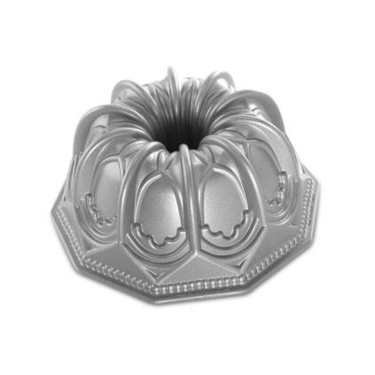 Forma na bábovku gotická Vaulted Cathedral Bundt® stříbrná Nordic Ware