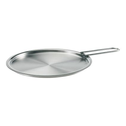 Poklice 20 cm, plochá, nerezová ocel, Eva Trio