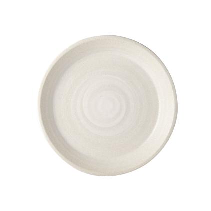 Jídelní talíř RECYCLED WHITE SAND 27,5 cm, s vysokým okrajem, white sand, MIJ