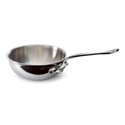 Hluboká pánev M’COOK 20 cm, zaoblená, nerezová, Mauviel