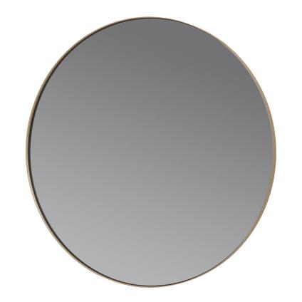 Nástěnné zrcadlo RIM 80 cm, kruh, světle hnědá, Blomus