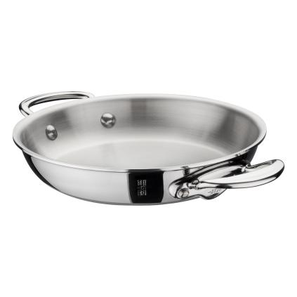 Servírovací pánev M’COOK 20 cm, s nerezovými uchy, nerezová, Mauviel