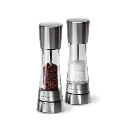 Sada mlýnků na sůl a pepř 190 mm, sada 2 ks, COLE & MASON