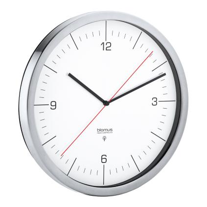 Nástěnné hodiny RONO 24 cm, rádiově řízené, bílá, Blomus