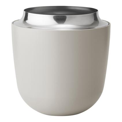 Váza CONCAVE 15 cm, písková, nerezová ocel, Stelton