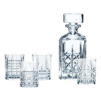 Sada sklenic a karafy na whisky HIGHLAND, sada 5 ks, Nachtmann