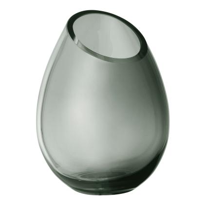 Váza DROP 16,5 cm, kouřová, sklo, Blomus