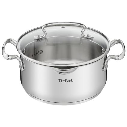Kastrol DUETTO+ G7194455 20 cm, 3 l, nerez, Tefal