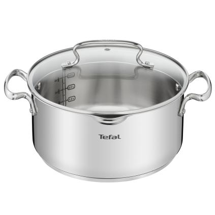 Kastrol DUETTO+ G7194655 24 cm, 5 l, nerez, Tefal