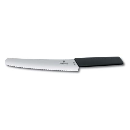 Nůž na chleba SWISS MODERN 22 cm, černá, Victorinox