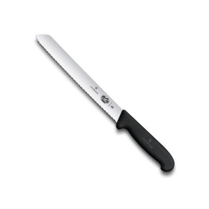 Nůž na chleba 21 cm, černá, plast, Victorinox