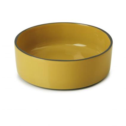 Hluboký talíř CARACTERE 14 cm, s vysokým okrajem, hořčicová, REVOL