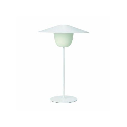 Stojací lampa, LED, přenosná, střední, bílá, Blomus