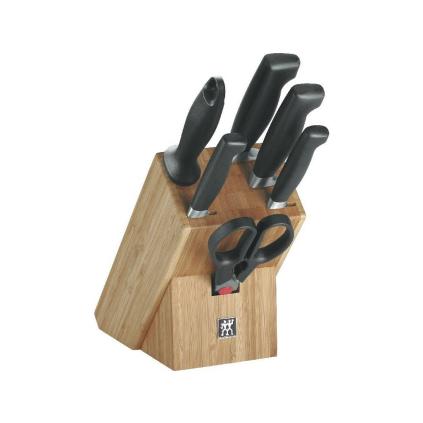 Sada nožů ve stojanu Four Star Zwilling bambus 7 ks