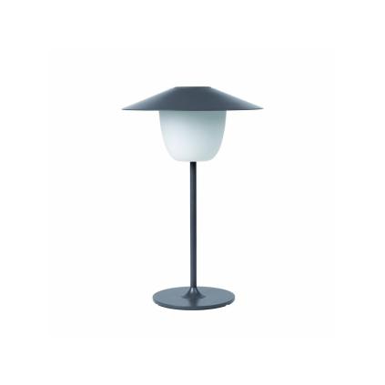 Přenosná stolní lampa, LED, nízká, hřejivě šedá, Blomus
