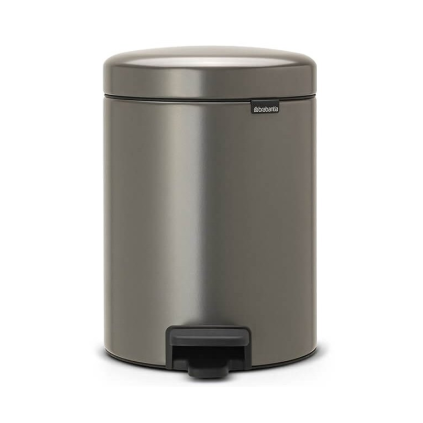 178856 pedalovy odpadkovy kos newlcon brabantia platinovy 5 l 1