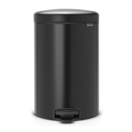 pedalovy odpadkovy kos newlcon brabantia matny cerny 20 l 1