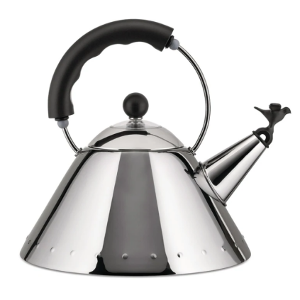 konvice na vareni vody 9093 alessi stribrna cerna