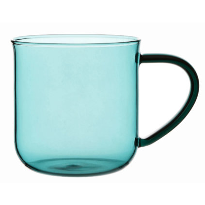 Hrnek na čaj MINIMA EVA 400 ml, modrá, sklo, Viva Scandinavia