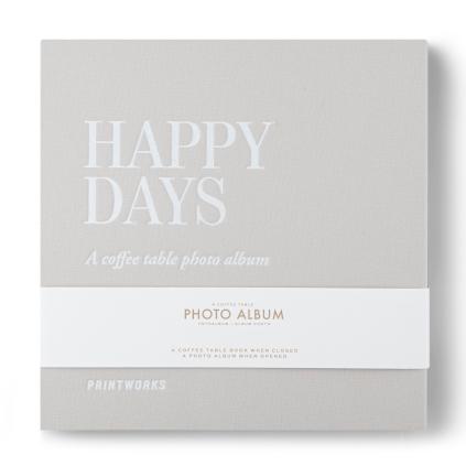 Fotoalbum HAPPY DAYS S, stříbrná, Printworks
