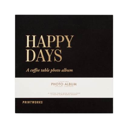 Fotoalbum HAPPY DAYS S, černá, Printworks