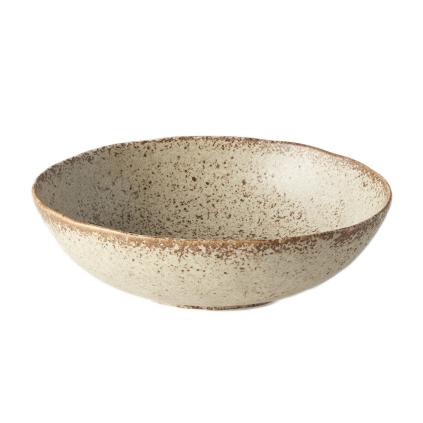 Jídelní miska SAND FADE  17 x 15 cm, písková, MIJ